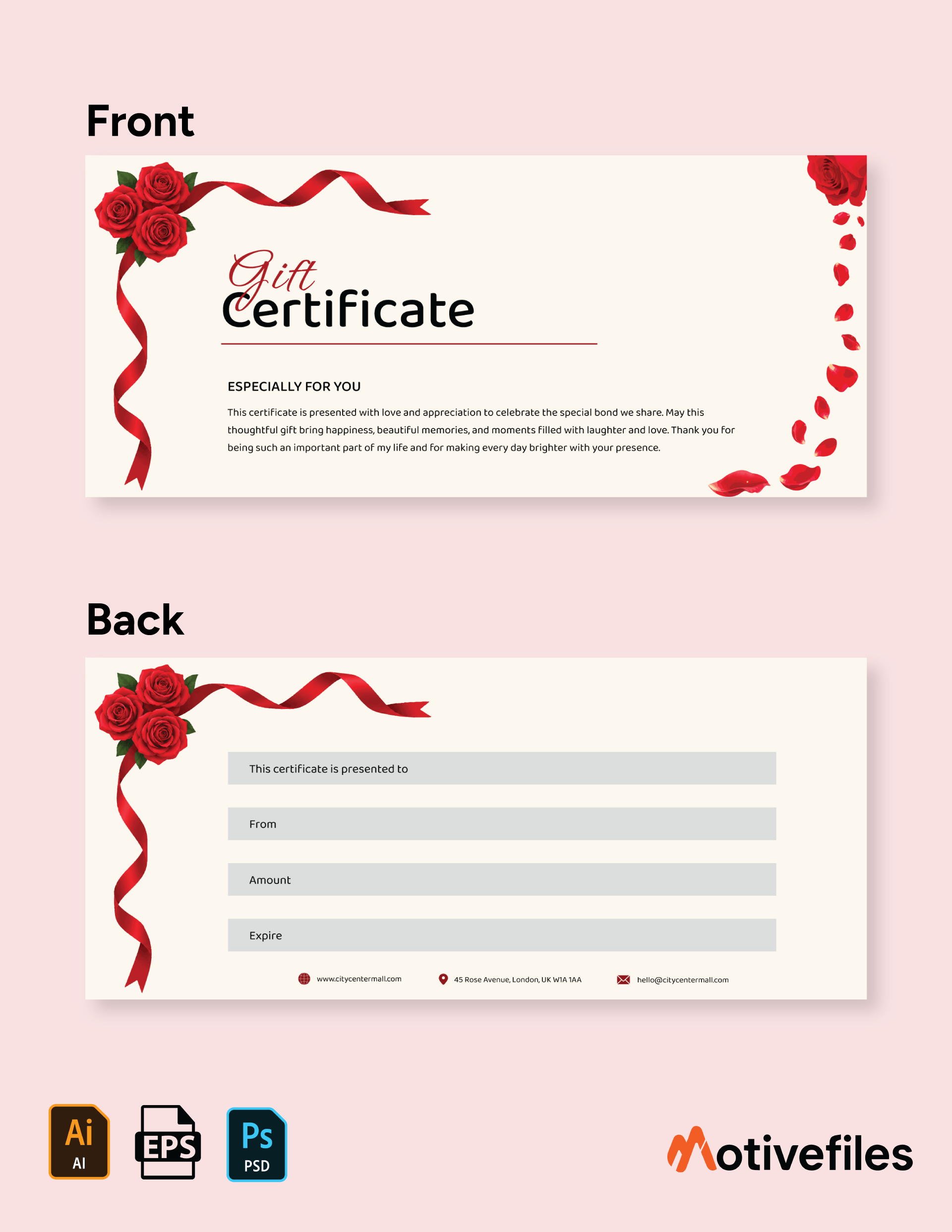 Valentine's Day Gift Certificate