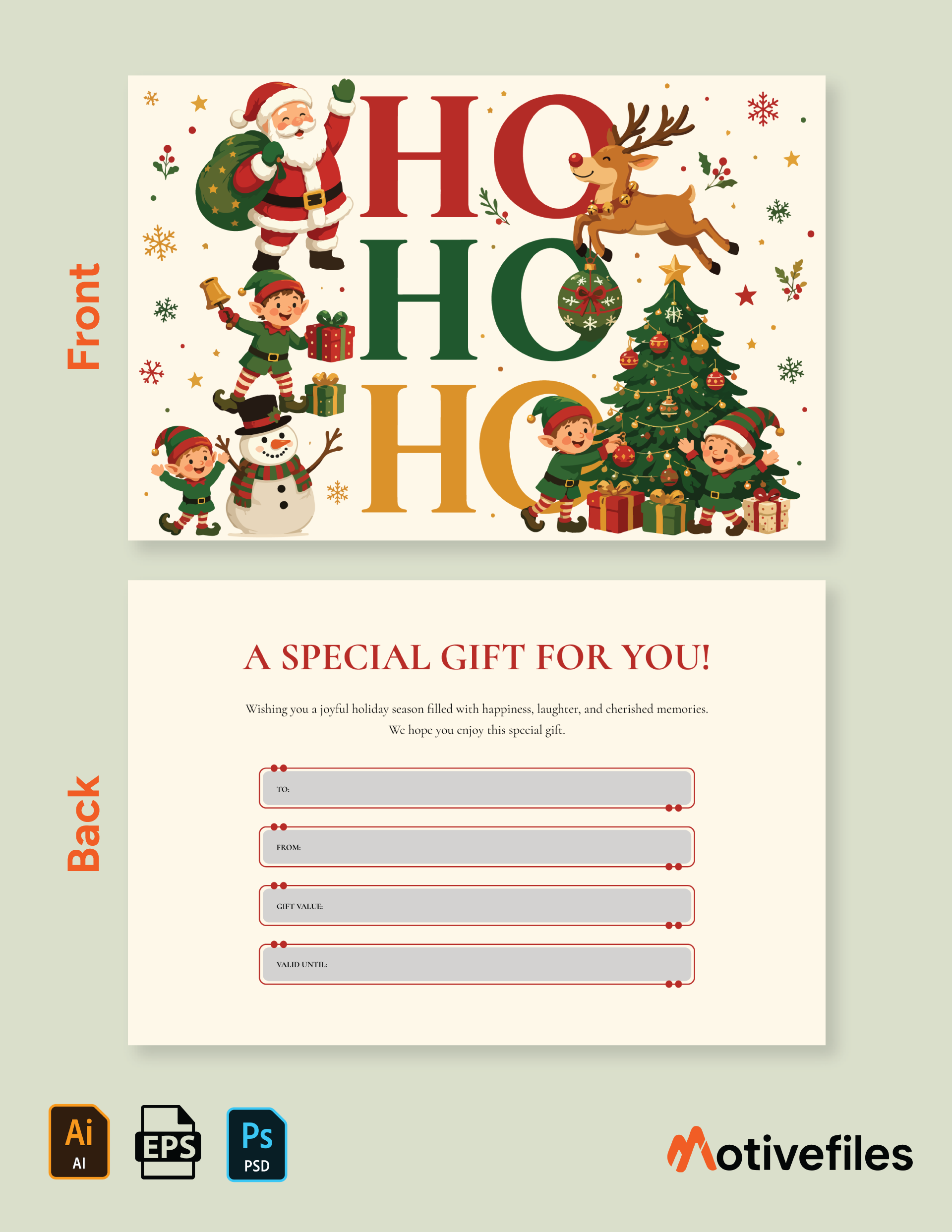 Christmas Celebration Gift Certificate
