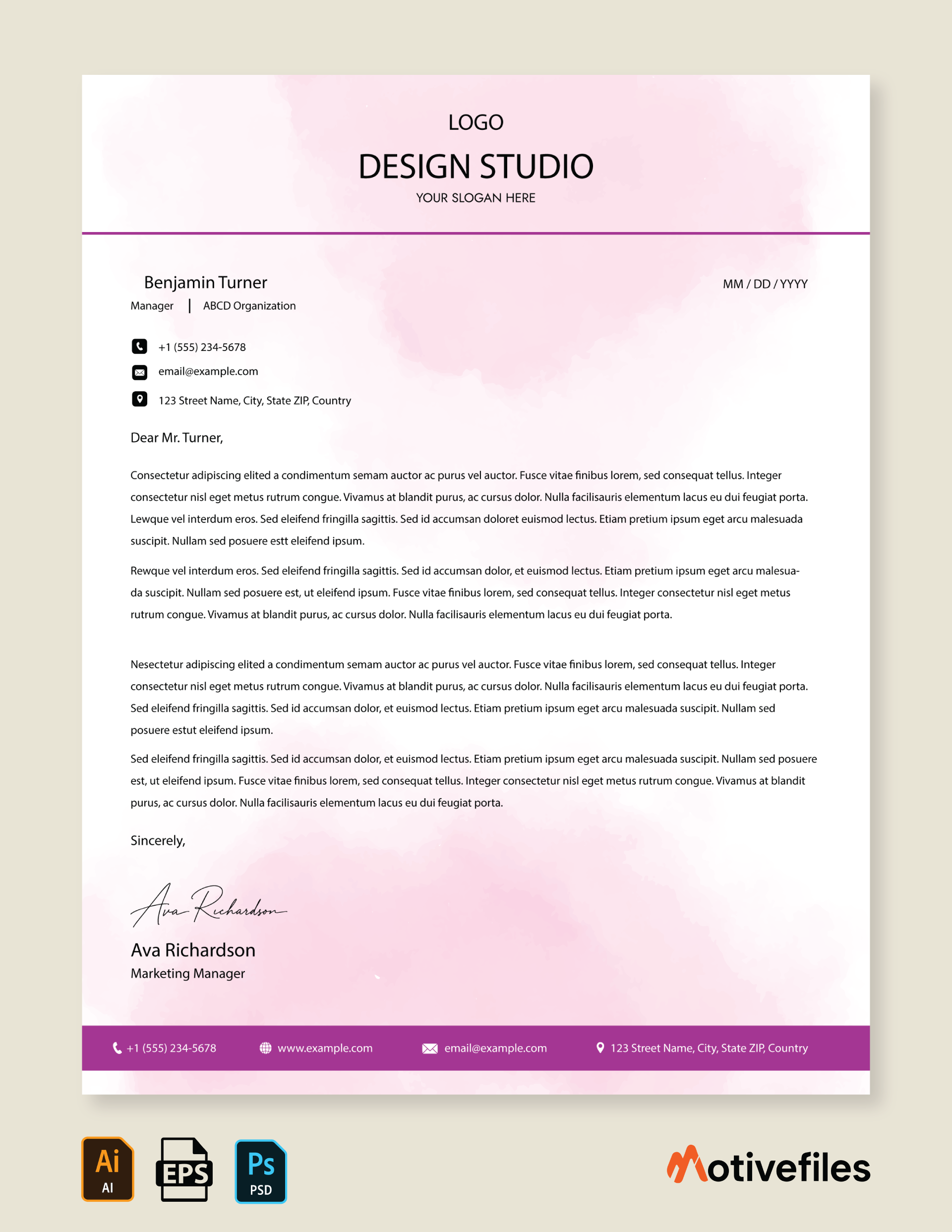 Modern General Letterhead