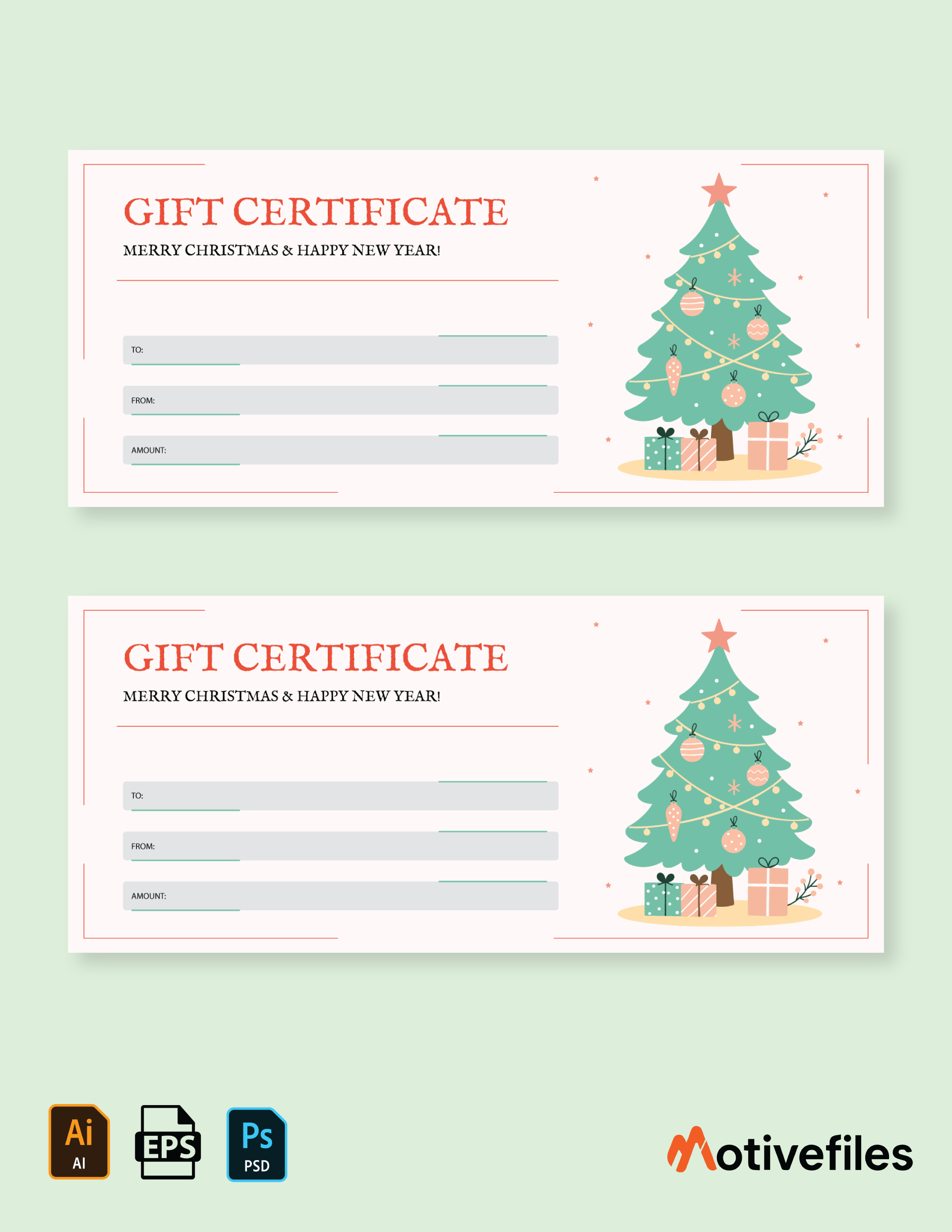 Merry Christmas Gift Certificate