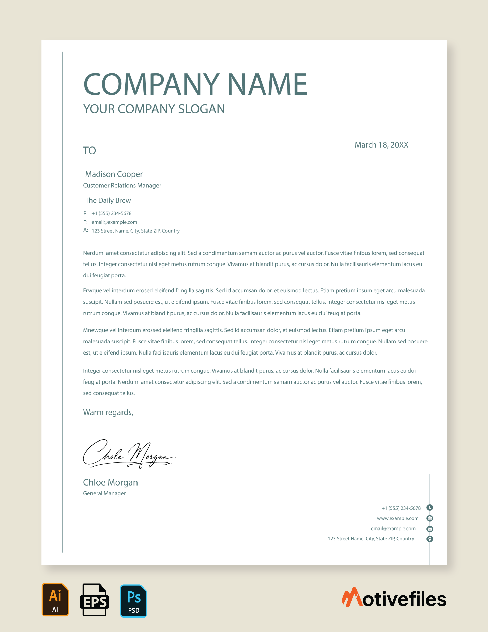 Professional Business Letterhead