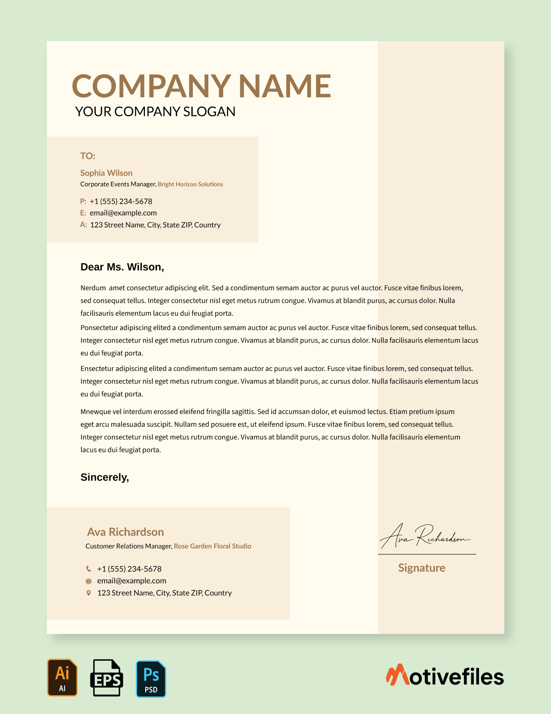 Professional Letterhead