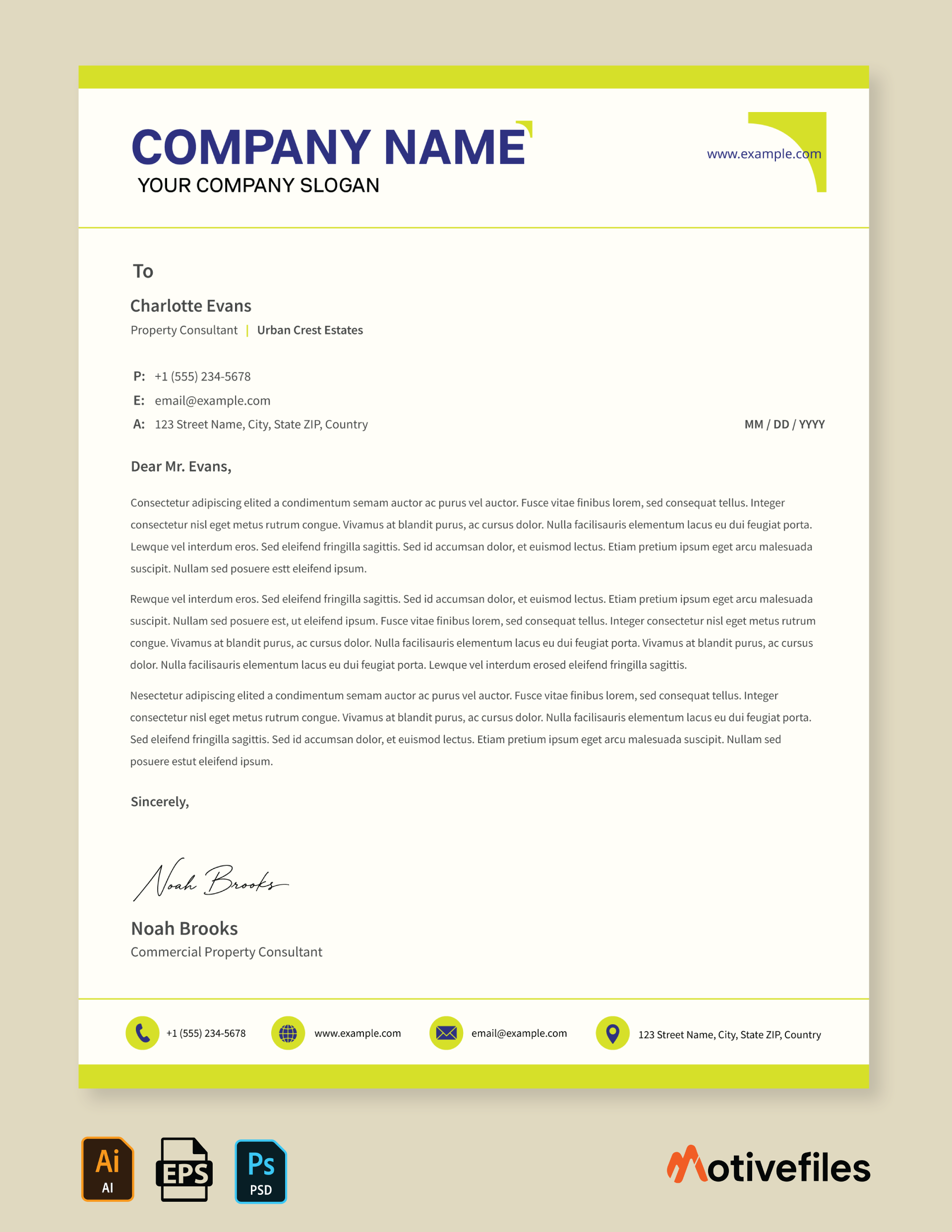 Simple A4 Letterhead