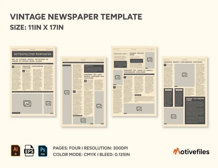 Vintage Newspaper